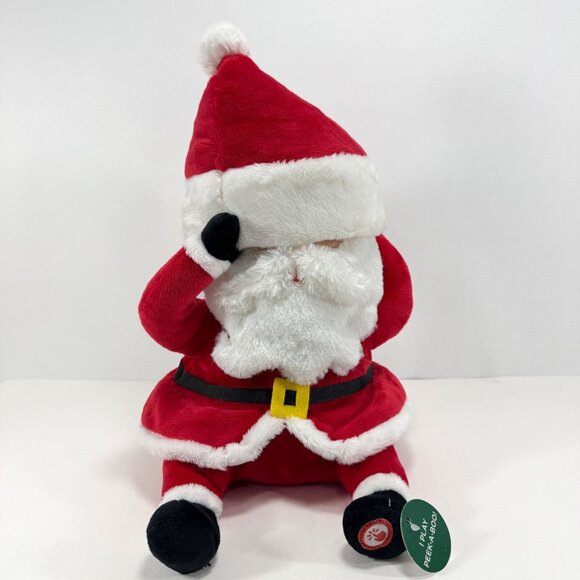 Hallmark Peek A Boo Santa Plush Sound Motion Christmas Holiday Decor Animated - Picture 1 of 7